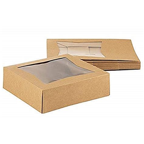 Kraft Paperboard Popup Window Box Pack Of Brown Kraft Paperboard