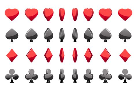 Animation Of Playing Cards Symbols ~ Web Elements