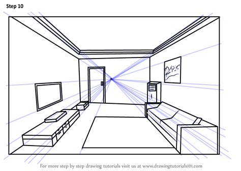 Learn How To Draw One Point Perspective Room One Point Perspective