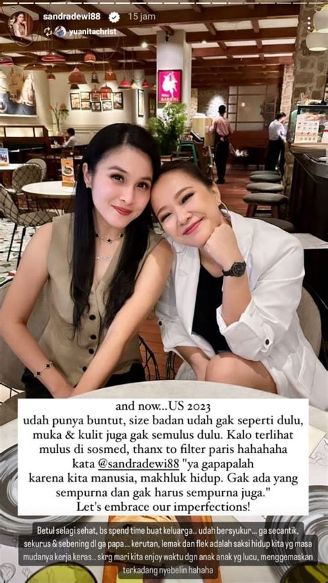 Genap 40 Tahun Si Cantik Sandra Dewi Mengaku Sudah Jadi Ajumma