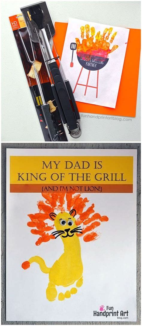 I call my family and grandkids over all winter long for a barbecue promising review: Handprint Grill and Gift Idea for Father's Day - BBQ ...