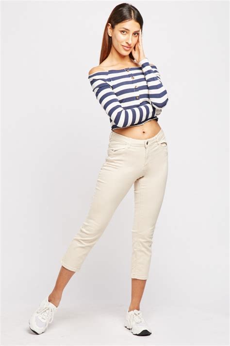 Low Rise Crop Jeans Just 6