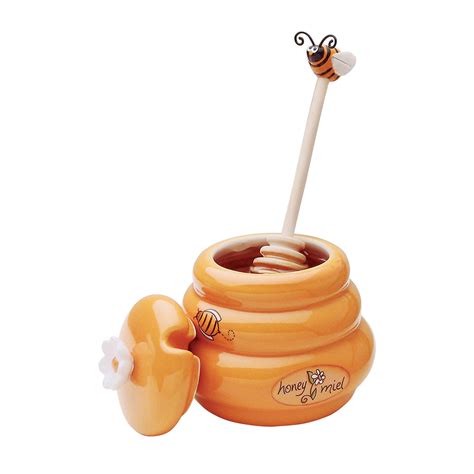 Cute Mini Honey Pot And Honey Dipper With Bee On The Dipper Etsy