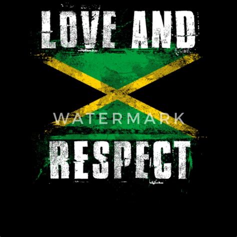 Love And Respect Jamaica Flag Jamaican Pride T Mens Premium T Shirt