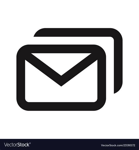 Messages Icon Royalty Free Vector Image Vectorstock