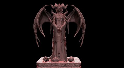 Artstation Lillith Diablo 3d Sculpt