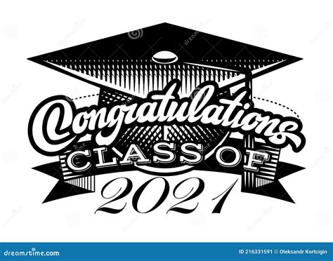 Graduation Vector For Class Of 2021 Congrats Grad Congratulations