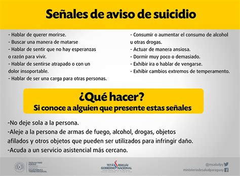 Sepa Identificar Las Señales De Aviso De Suicidio Ministerio De Salud