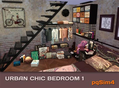 Urban Chic Bedroom 1 By Mary Jiménez At Pqsims4 Sims 4