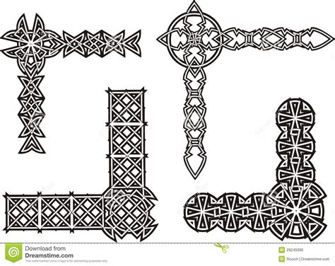 Celtic Knot Border Corner Celtic Border Corner Clipart 2128383