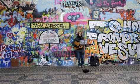 Pragues John Lennon Wall Over The Years The Atlantic