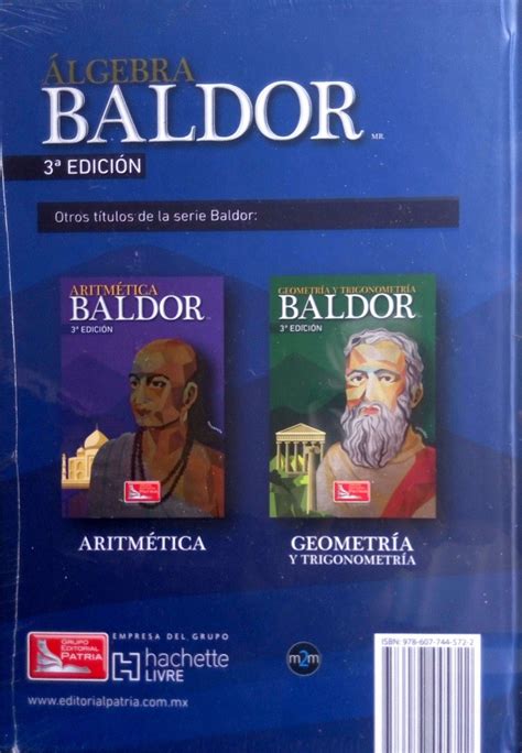 Maybe you would like to learn more about one of these? Trio Baldor 3ra Ed Algebra + Geometria + Aritmetica 3 ...