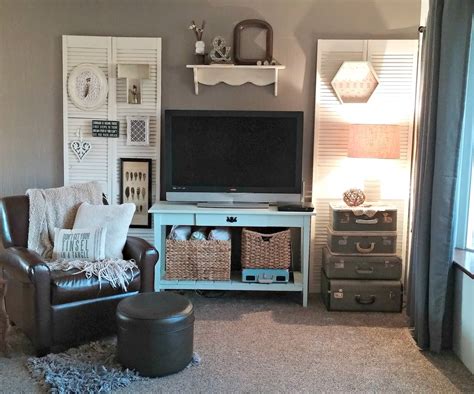 The fireplace in this living room is so awesome it can warm the whole family during winter movie nights. Cozy Minimalist Living Room Reveal - Little Vintage Cottage