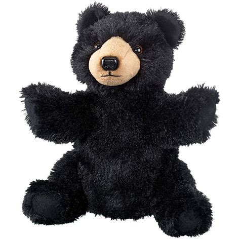 Wild And Wonderful Wildlife Artists Black Bear 10 Plush Puppet Toy