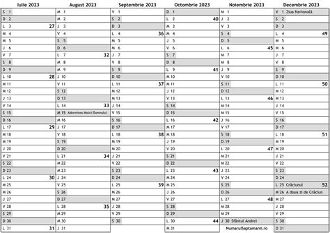 Calendar Cu Saptamani 2023 Get Calendar 2023 Update