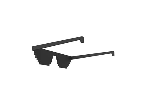 Pixel Sunglasses 3d Model Cgtrader