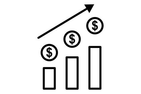 Stock Market Chart Icon Chart With Dollar Icon Related To Financial