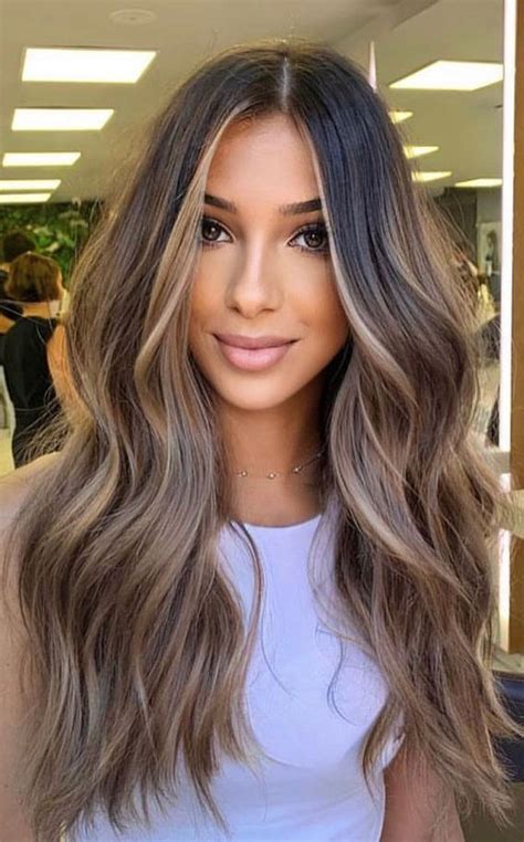 Fabulous Fall Hair Color Ideas For Autumn Ash Brown Balayage With Blonde Highlights