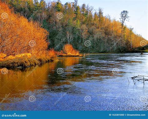 Late Autumn In The Russian Far East Bikin River Siberia Russia