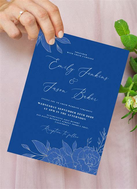 All content in 1st insert will. Download Printable Royal Blue and Silver Wedding ...
