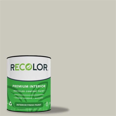 Recolor Paints Eggshell Pewter Graygreige Interior Paint 1 Quart