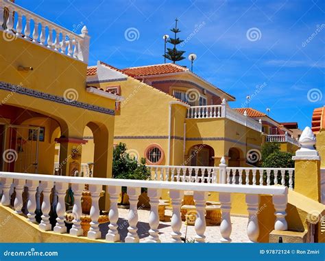 Traditional Spanish Style House Real Estate Spain Stock Photo Image