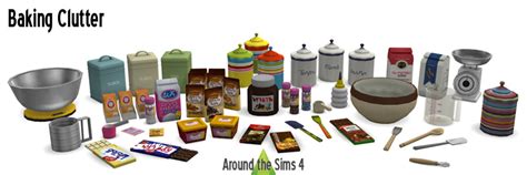 Around The Sims 4 Custom Content Download Kitchen Baking Clutter