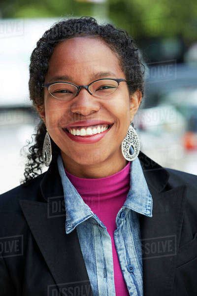 Black Woman Smiling Stock Photo Dissolve