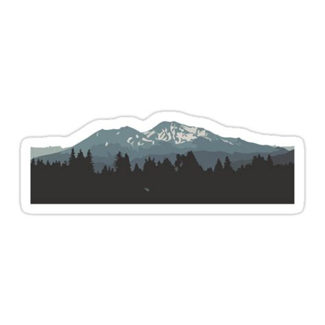 Mountain Stickers By Ericbracewell Redbubble