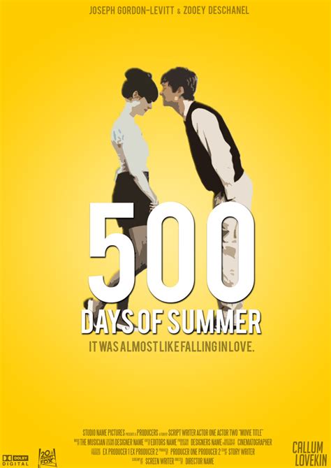 5oo days of summer is an absolutely fantastic tale of a relationship gone wrong. 500 Days Of Summer - PosterSpy