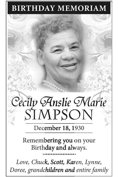 Cecily Simpson Obituary 2020 Hamilton Bermuda The Royal Gazette