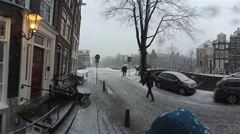 Amsterdam In The Snow Youtube
