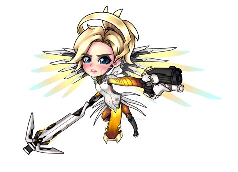 Mercy Overwatch Chibi By Nixiescream On Deviantart