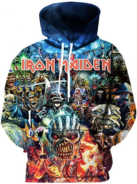 Iron Maiden Series 3d Street Wear Hoodie