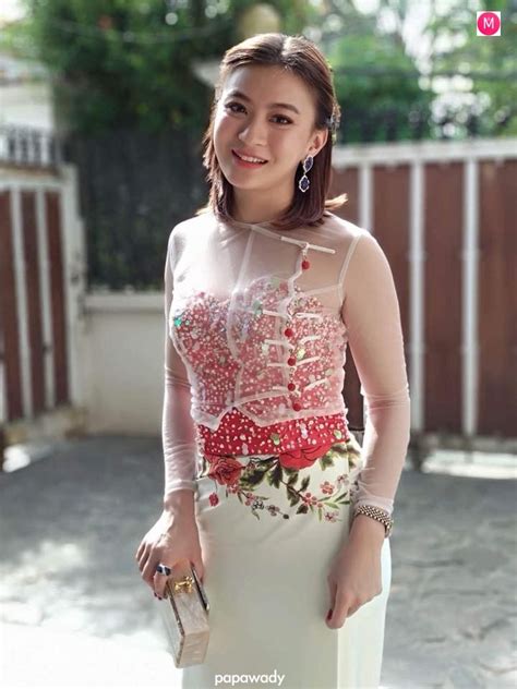 Wut Mhone Shwe Yi Fashion Outfit To Attend Wedding Traditional