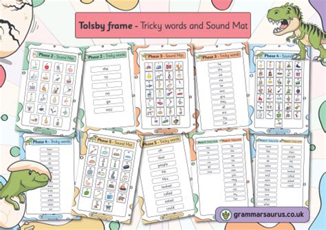 Phonics Display Tolsby Frame Tricky Word Lists And Sound Mats