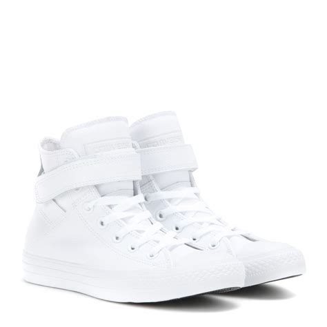 Lyst Converse Chuck Taylor All Star Brea Leather High Top Sneakers In
