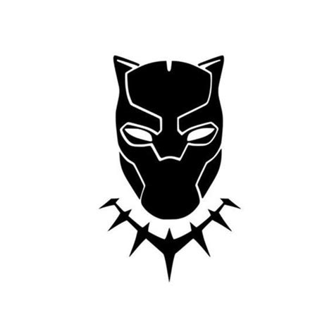 Marvel Black Panther Head Symbol Car Decal Vinyl Sticker Etsy