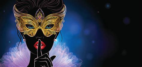 Woman Masquerade Mask Illustrations Royalty Free Vector Graphics