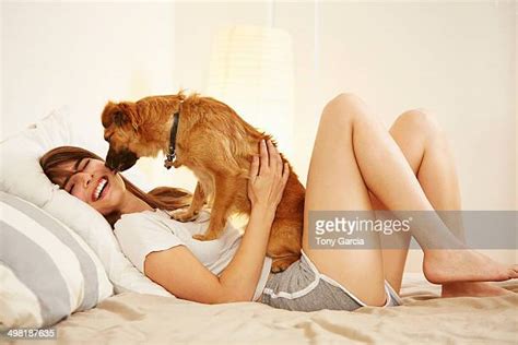 Dog Licking Face Home Photos Et Images De Collection Getty Images