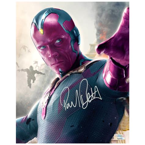 Paul bettany and elizabeth olsen, aka vision and the scarlet witch, talk to bbc radio 1's ali plumb ahead of marvel's avengers: Lot Detail - Paul Bettany Autographed Avengers 8×10 Age of ...