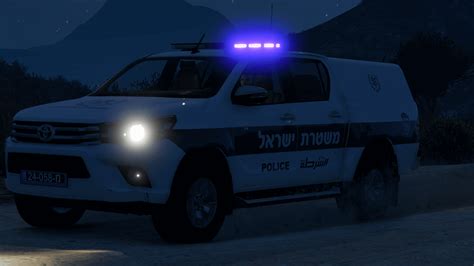 Israel Police Toyota Hilux Israeli Police Car Els ישראל Gta5