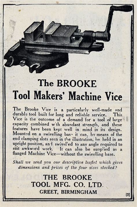 Brooke Tool Manufacturing Co Graces Guide
