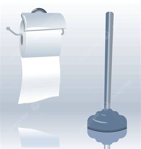 Illustration Of Toilet Roll With Realistic Shadow Recycled Looking
