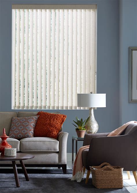 Privacy and light control for large windows, patio doors. Fabric Vertical Blind | Living room blinds, Fabric blinds ...