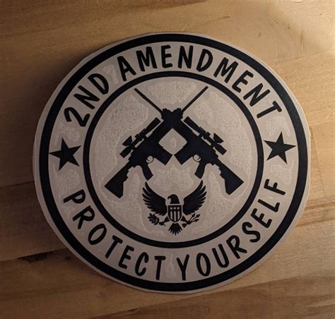 2a Decal 2a 2nd Amendment 2a Sticker Gun Decal Gun Etsy
