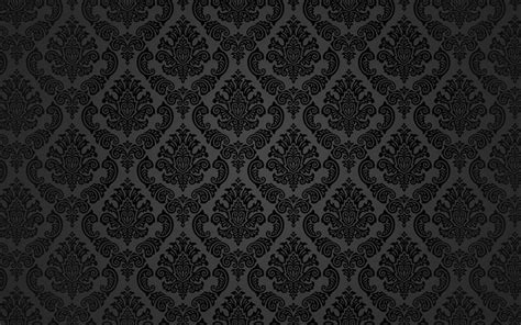 Download Wallpapers Black Damask Pattern 4k Vintage