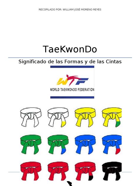 ¿cómo avanzar de cinta dentro del taekwondo? TaeKwonDo - Significado de las Formas y de las Cintas