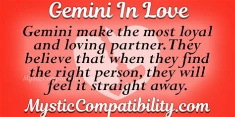 Gemini In Love Mystic Compatibility