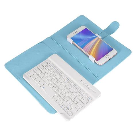 Tebru Flip Case Cover Detachable Magnetic Keyboard Tray Keyboard For